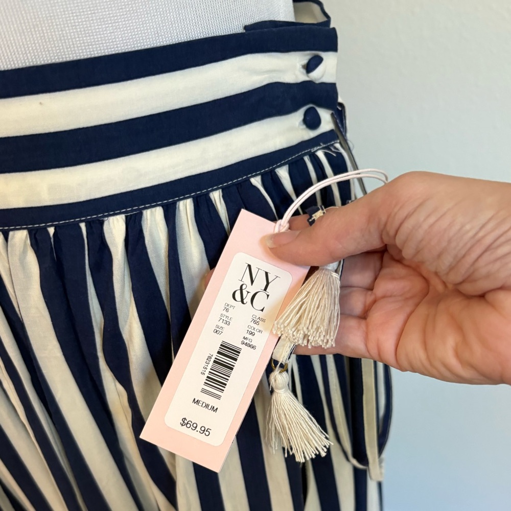 NWT Eva Mendes | Malia Stripe Maxi Skirt - Picture 10 of 15